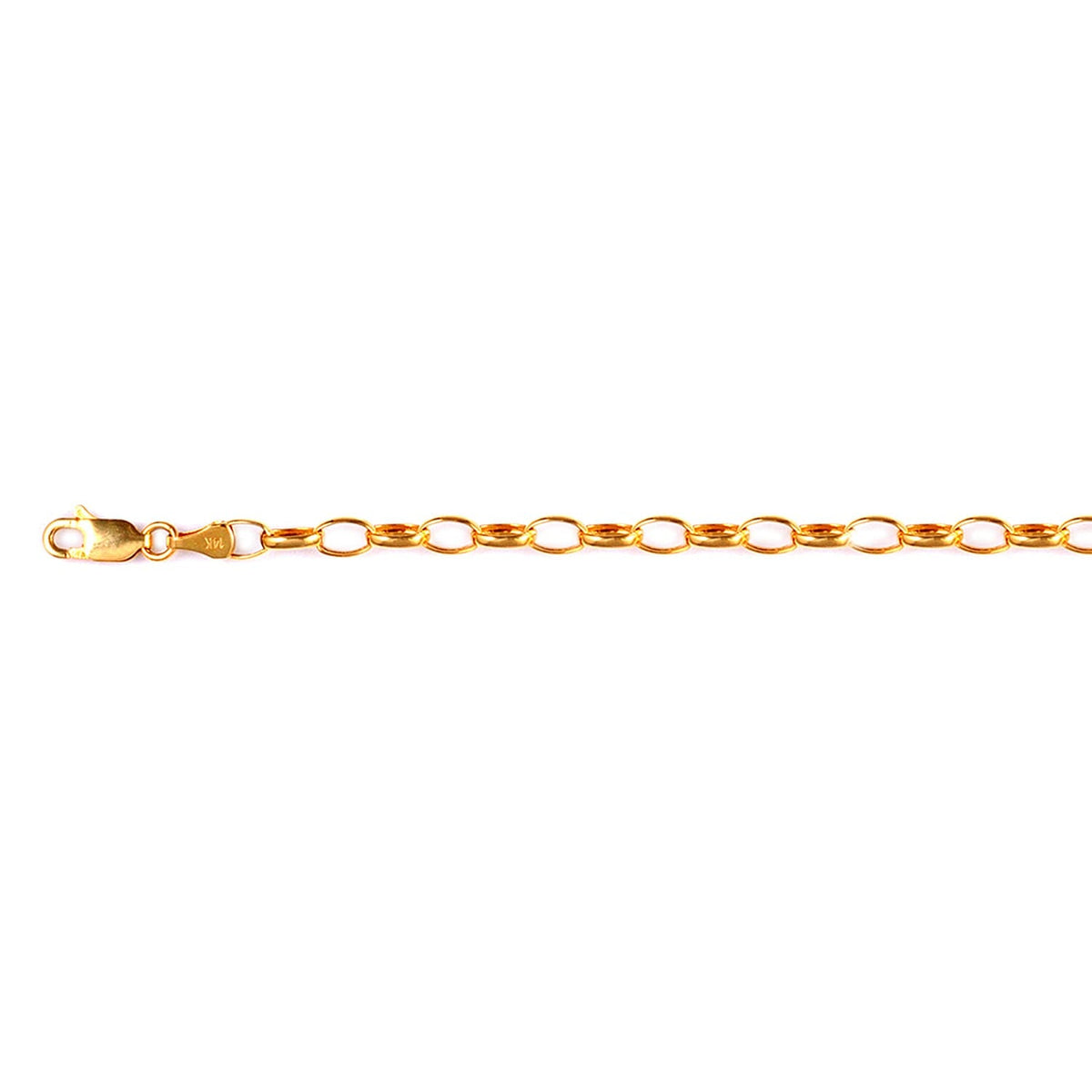 One Time Deal-9K Yellow Gold Belcher Bracelet (Size - 7.5) 7702829 0