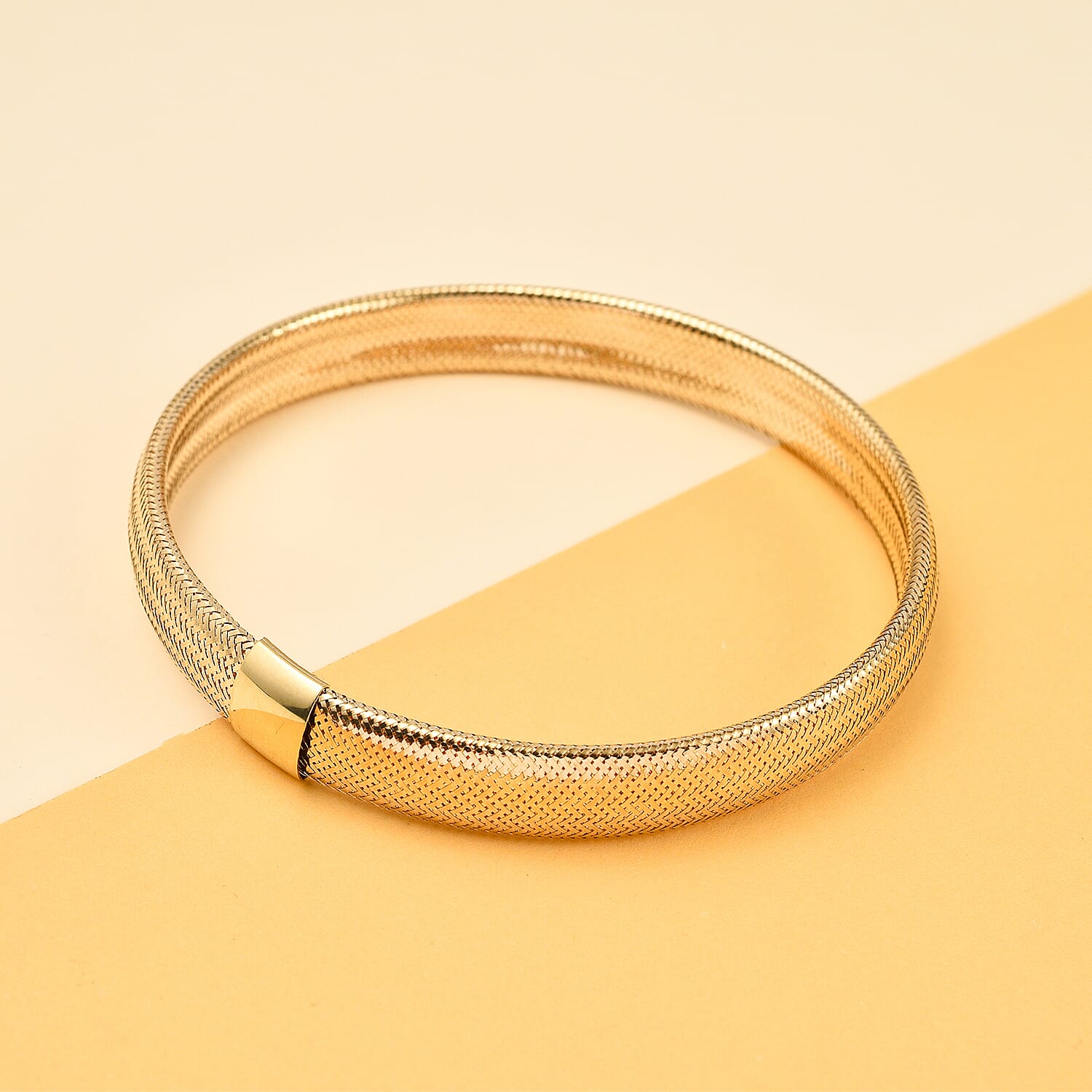 Maestro Collection - 9K Yellow Gold Omega Bracelet (Size - 7.5) V32515440 1