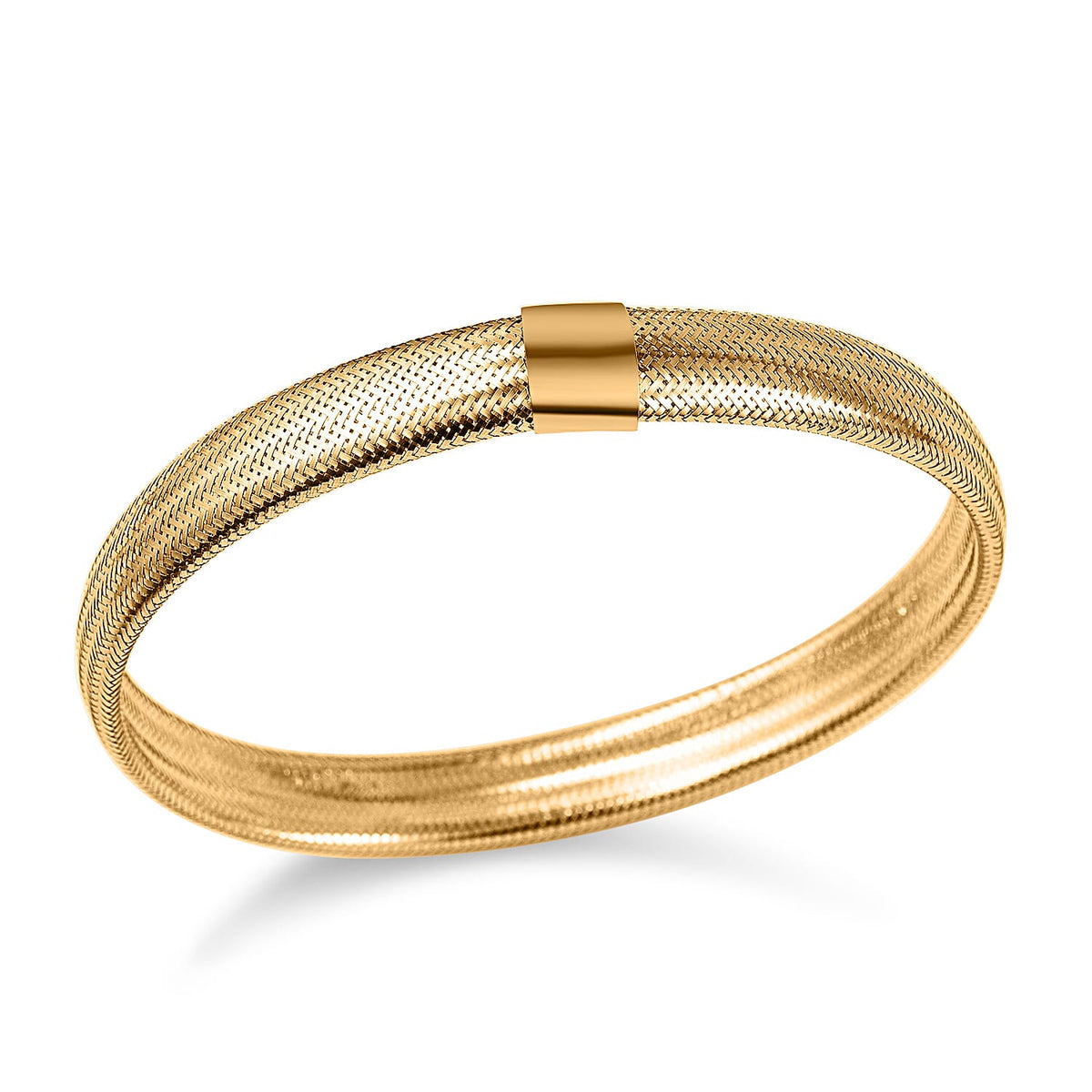 Maestro Collection - 9K Yellow Gold Omega Bracelet (Size - 7.5) V32515440 2