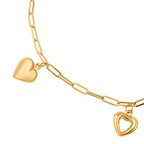 JCK Vegas CLose Out- 9K Yellow Gold Multi Charms Bracelet (Size - 7.5) 2.50 Grams