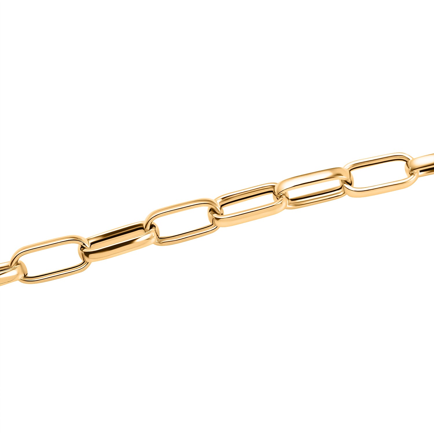 Maestro Collection - 9K Yellow Gold Square Paperclip Bracelet (Size - 7.5) 7786424 2