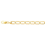 9K Yellow Gold Square Link Bracelet (Size - 7.5) with Lobster Clasp, Gold Wt. 3.20 Gms.
