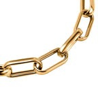 Maestro Mega Find Deal - 9K Yellow Gold Oversized Paperclip Bracelet (Size - 7.5)
