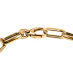 Maestro Mega Find Deal - 9K Yellow Gold Oversized Paperclip Bracelet (Size - 7.5)