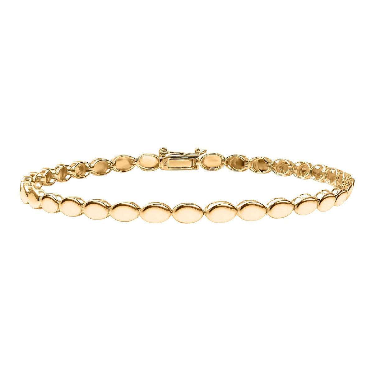 9K Yellow Gold Bracelet (Size 7.5) with Box Clasp 8265500 0