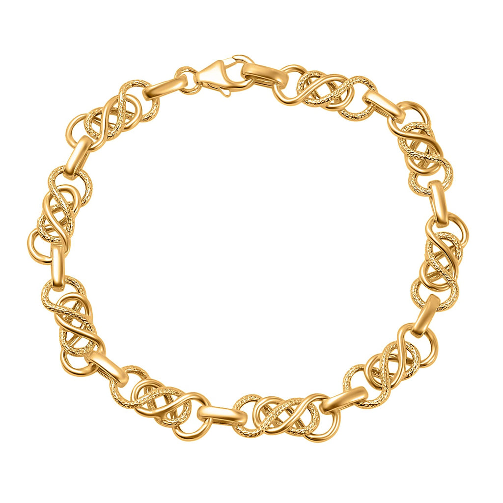 Italian Closeout - Celtic Knot Bracelet (Size - 7.5), 3.7 Gms