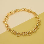 Italian Closeout - Celtic Knot Bracelet (Size - 7.5), 3.7 Gms