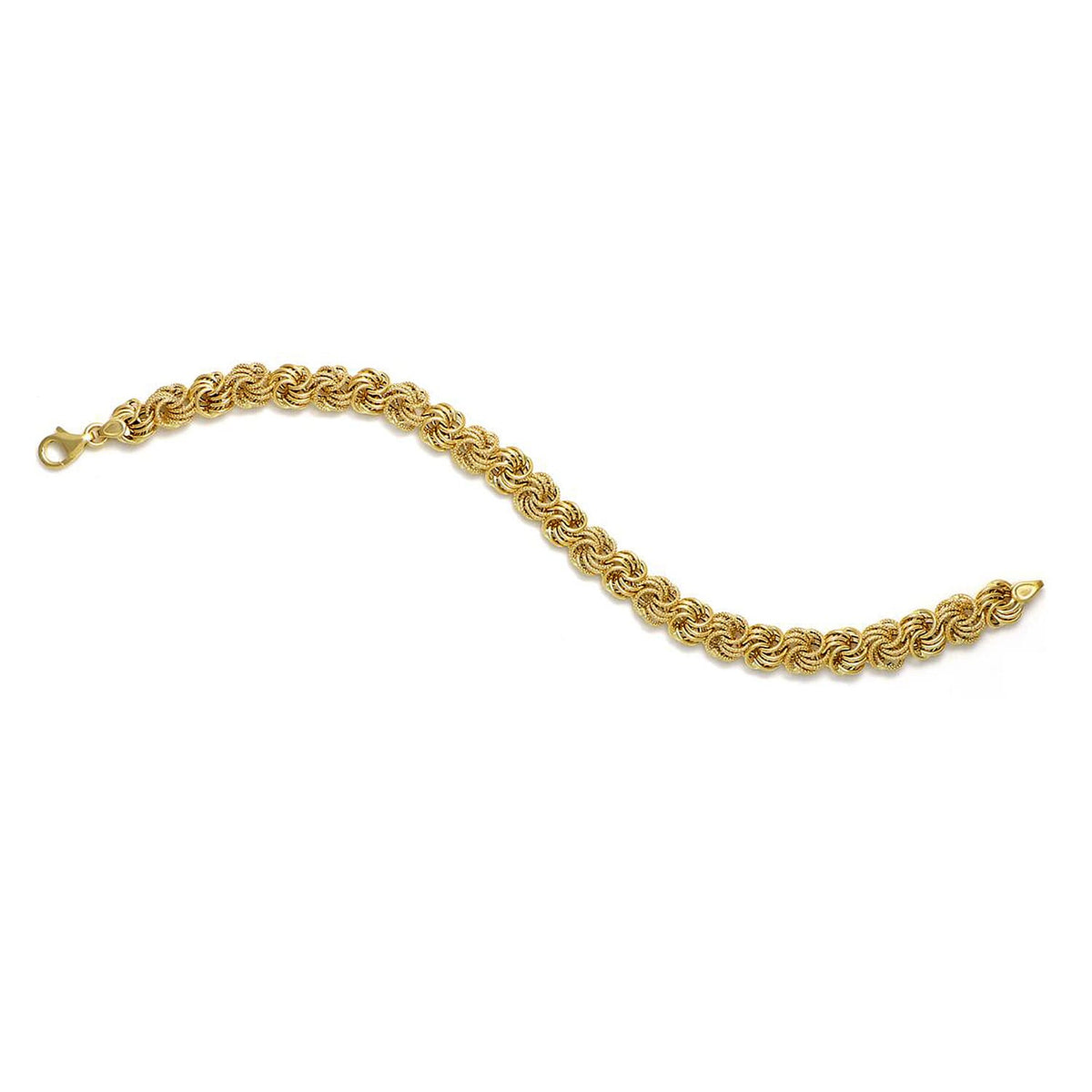Maestro Collection - 9K Yellow Gold Rosetta Bracelet (Size - 7.5) with Lobster Clasp, Gold Wt. 4.24 Gms. 8034850 0