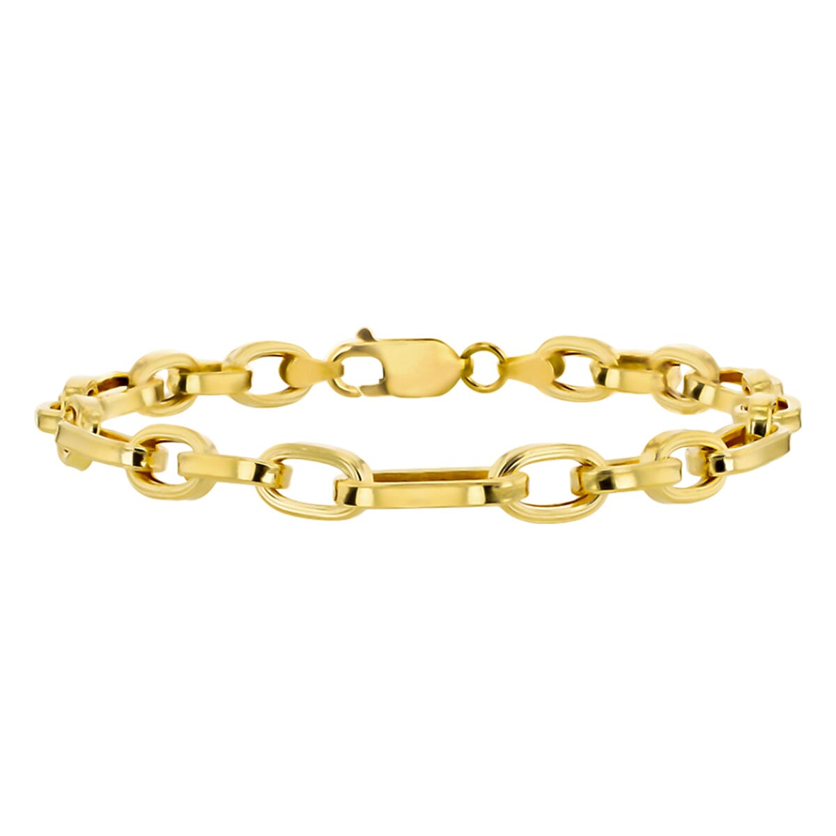 9K Yellow Gold Figaro Bracelet (Size - 7.5), Gold Wt. 5.00 Gms. 7752229 0