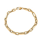 Hatton Garden Closeut - 9K Yellow Gold Figaro Bracelet (Size - 7.5), Gold Wt. 5.15 Gms