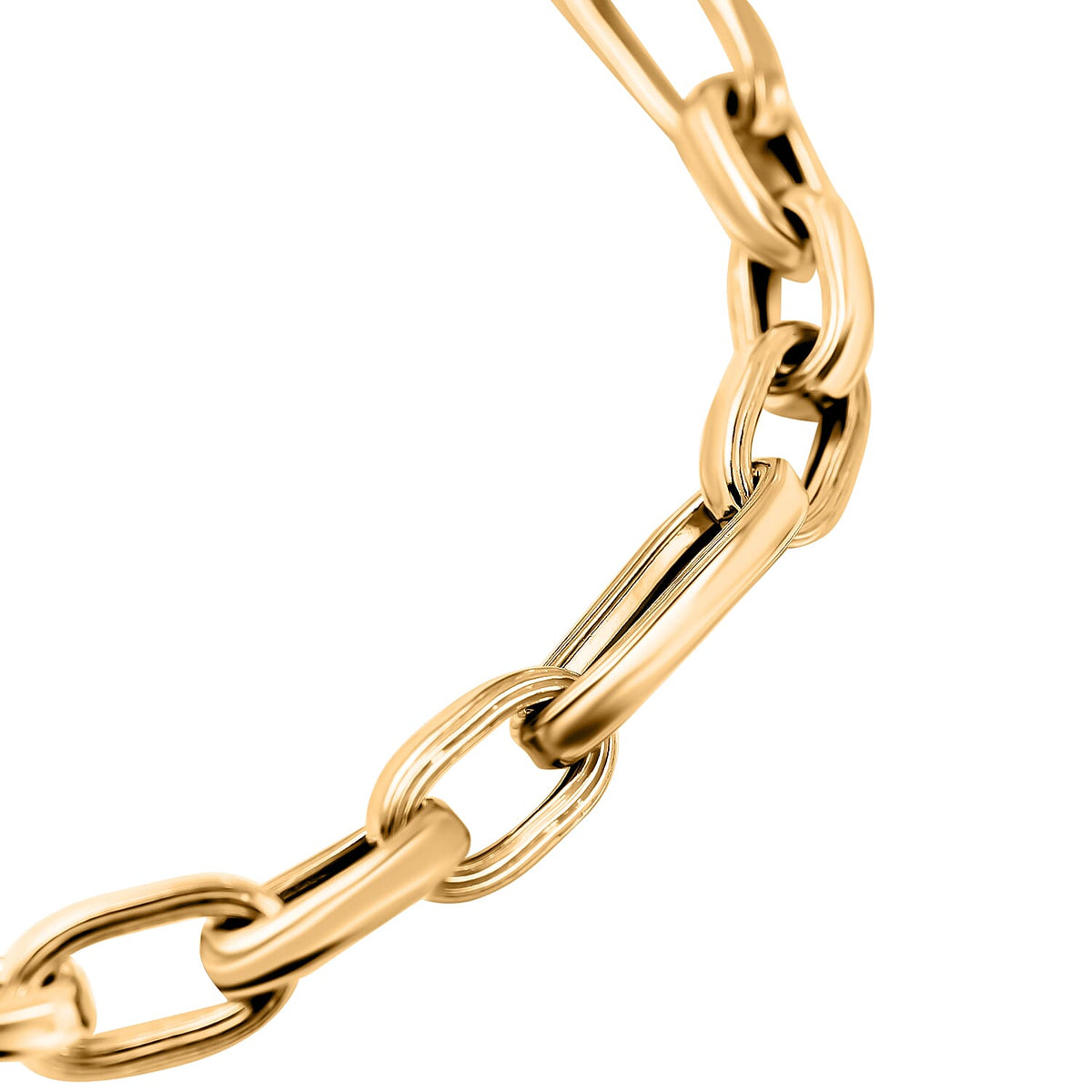 Hatton Garden Closeut - 9K Yellow Gold Figaro Bracelet (Size - 7.5), Gold Wt. 5.15 Gms 7763471 2