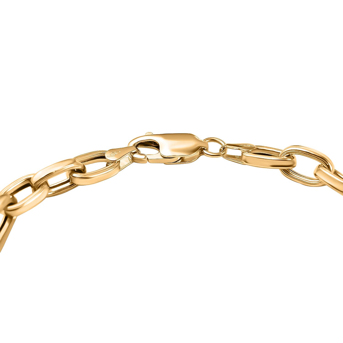 Hatton Garden Closeut - 9K Yellow Gold Figaro Bracelet (Size - 7.5), Gold Wt. 5.15 Gms 7763471 3