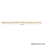 Hatton Garden Closeut - 9K Yellow Gold Figaro Bracelet (Size - 7.5), Gold Wt. 5.15 Gms