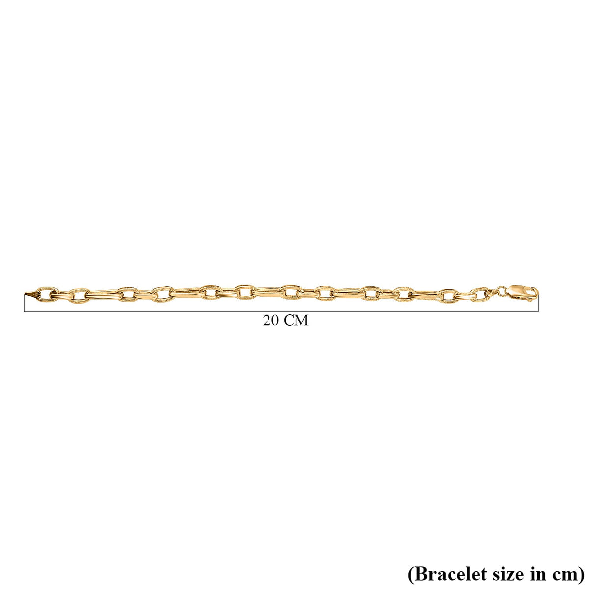Hatton Garden Closeut - 9K Yellow Gold Figaro Bracelet (Size - 7.5), Gold Wt. 5.15 Gms 7763471 4