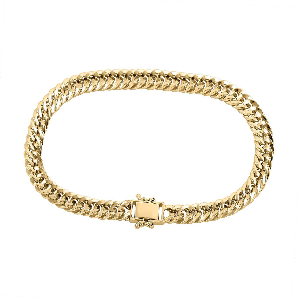Closeout Deal- 9K Yellow Gold Curb Bracelet (Size - 7.5), Gold Wt. 6.10 Gms 7319314 0