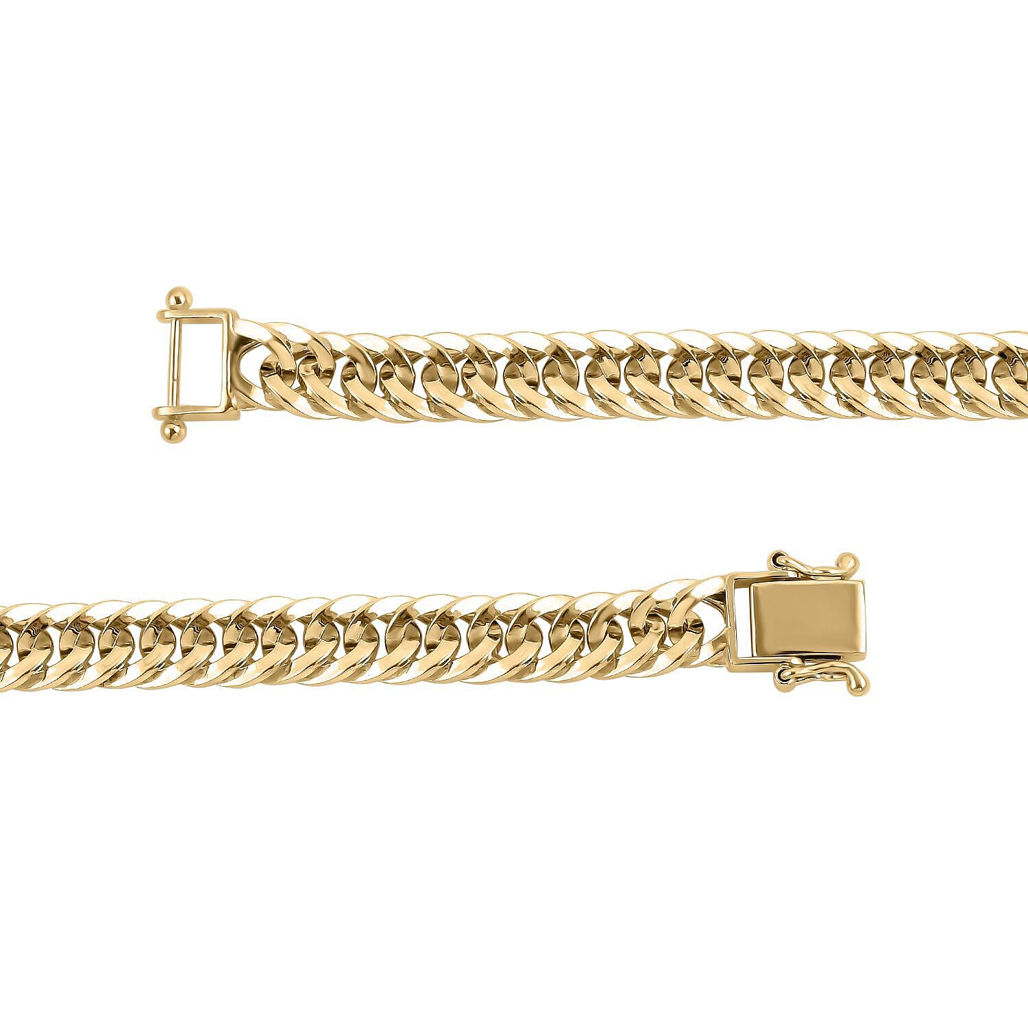 Closeout Deal- 9K Yellow Gold Curb Bracelet (Size - 7.5), Gold Wt. 6.10 Gms 7319314 2