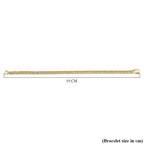 9K Yellow Gold Triple Curb Bracelet (Size - 7.5), Gold Wt. 6.25 Gms