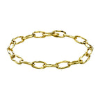 Vicenza Exclusive - 9K Yellow Gold Diamond Cut Twisted Paper Clip Bracelet (Size - 7.5), Gold Wt. 5 Gms