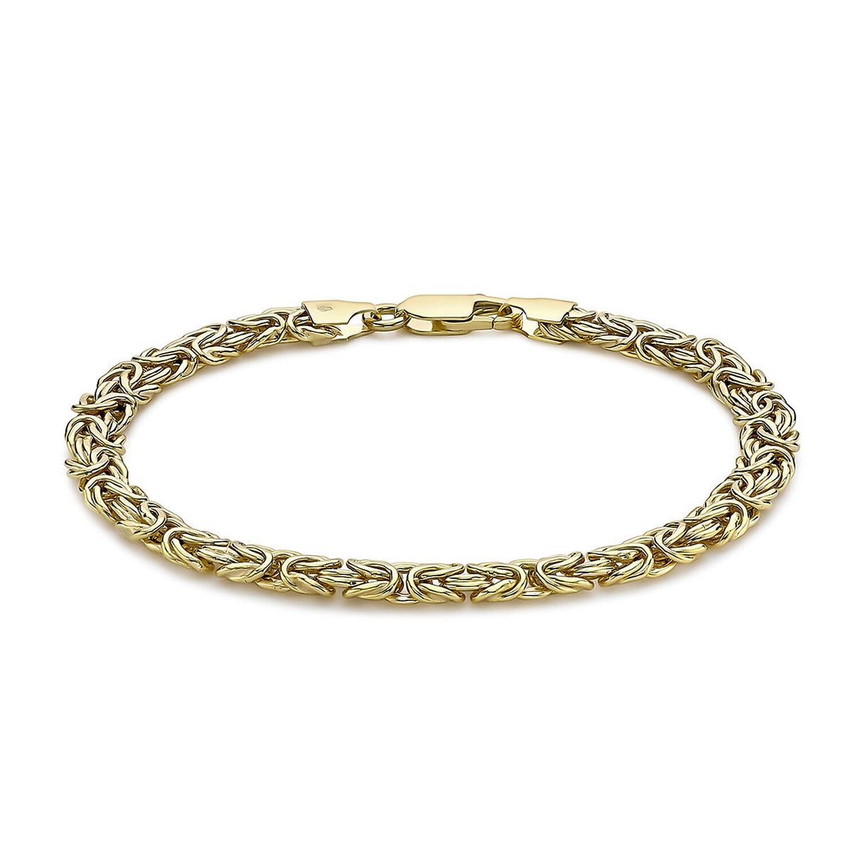 9K Yellow Gold 6mm Byzantine Chain Bracelet 7.5 Inch 7328318 0