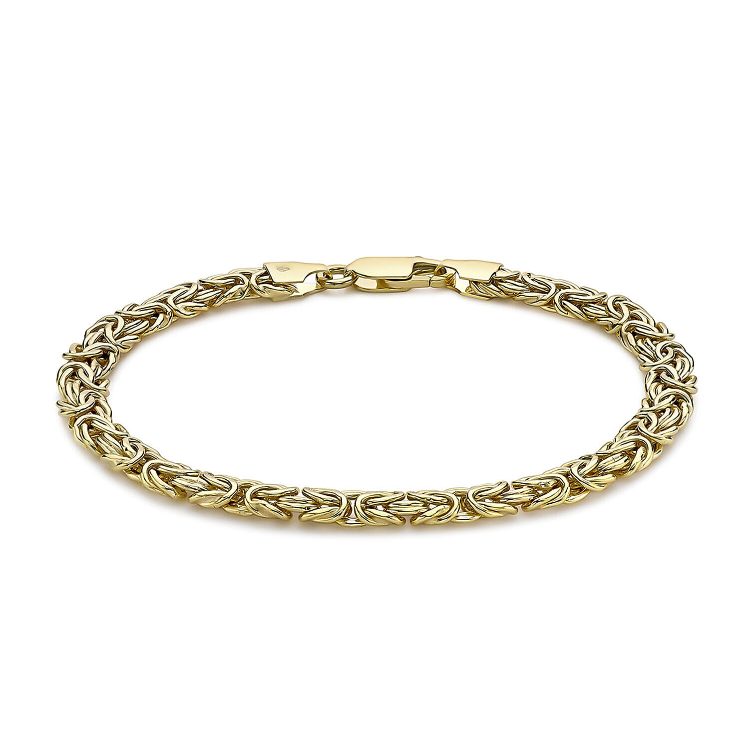 9K Yellow Gold 6mm Byzantine Chain Bracelet 7.5 Inch 7328318 0