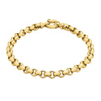 Hatton Garden Closeout- 9K Yellow Gold Belcher Bracelet (Size - 7.5), Gold Wt. 8.6 Gms