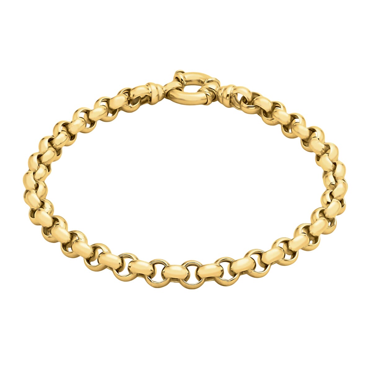 Hatton Garden Closeout- 9K Yellow Gold Belcher Bracelet (Size - 7.5), Gold Wt. 8.6 Gms 7762038 0