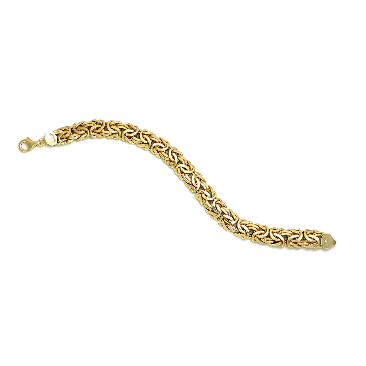 Maestro Collection - 9K Yellow Gold Handmade Byzantine Bracelet (Size - 7.5) with Lobster Clasp V32698295 0