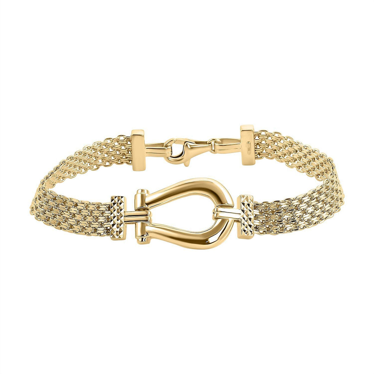 Close Out - 9K Yellow Gold Snaffle Bracelet (Size - 7.5), Gold Wt. 9.50 Gms 7319313 0