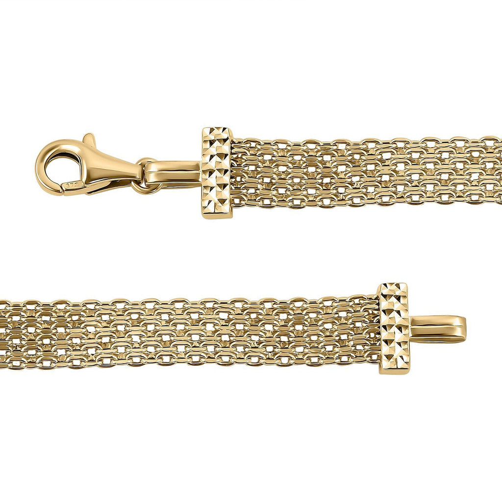 Close Out - 9K Yellow Gold Snaffle Bracelet (Size - 7.5), Gold Wt. 9.50 Gms