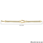 Close Out - 9K Yellow Gold Snaffle Bracelet (Size - 7.5), Gold Wt. 9.50 Gms