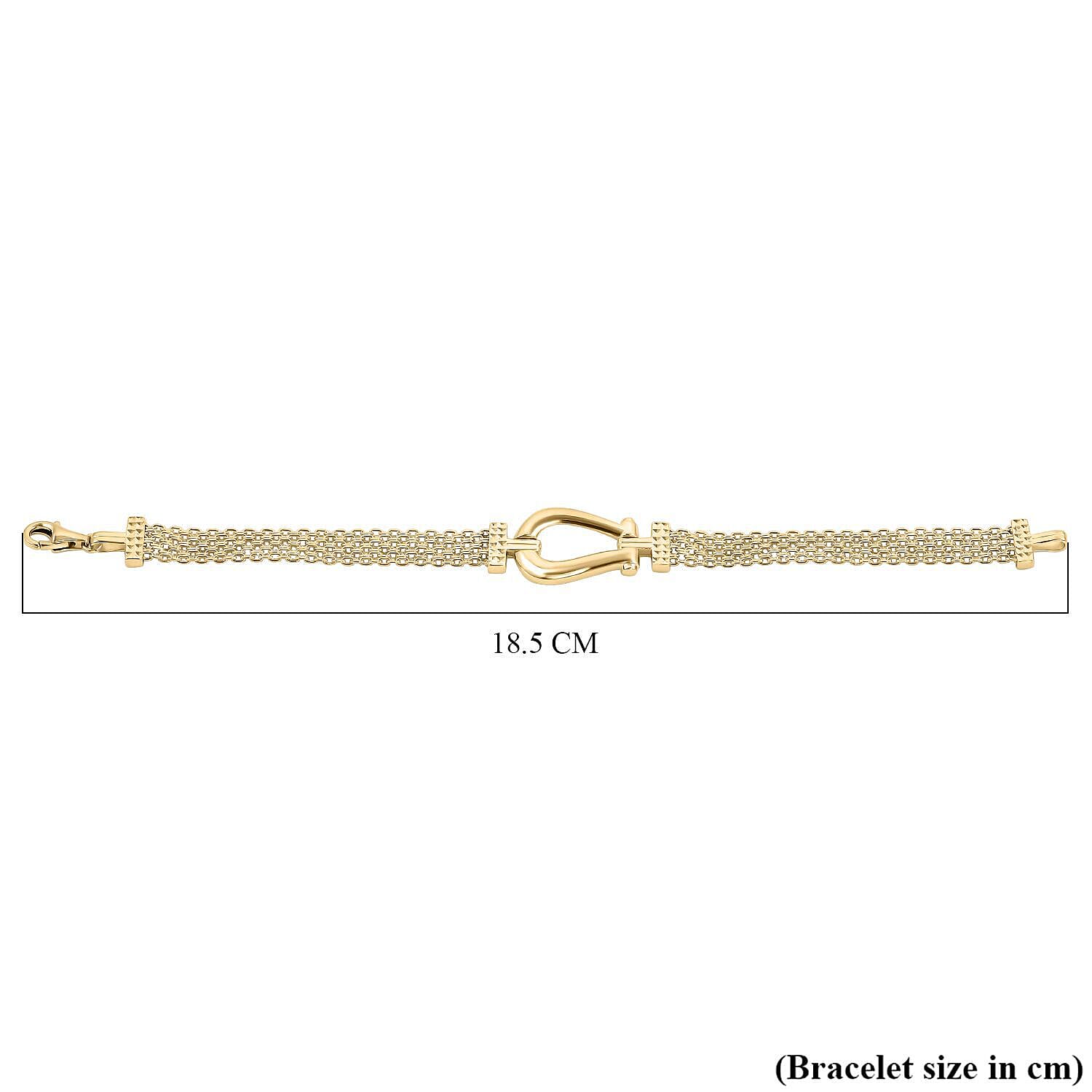 Close Out - 9K Yellow Gold Snaffle Bracelet (Size - 7.5), Gold Wt. 9.50 Gms 7319313 4