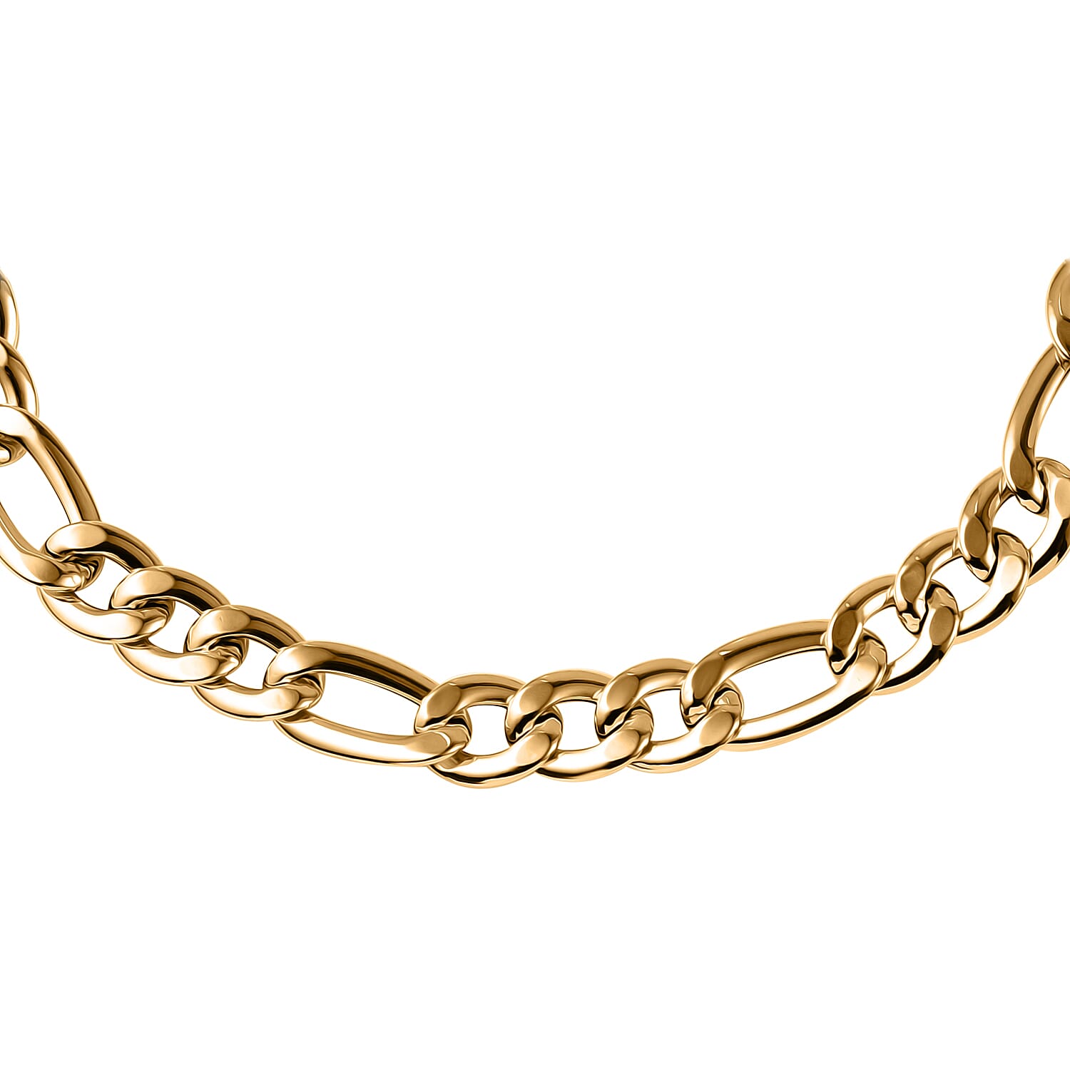 - Maestro Collection - 9K Yellow Gold Figaro Bracelet (Size - 7.5) 7570797 2