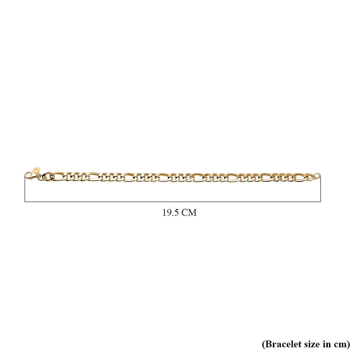 - Maestro Collection - 9K Yellow Gold Figaro Bracelet (Size - 7.5) 7570797 4