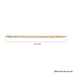 - Maestro Collection - 9K Yellow Gold Figaro Bracelet (Size - 7.5)