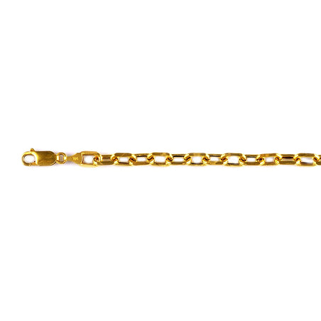 Close Out Deal- 9K Yellow Gold 6MM Cable Bracelet with Lobster Clasp 7.5 Inch V32584244 1