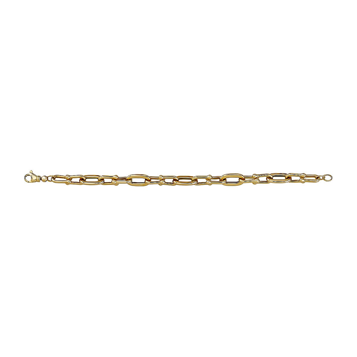 Designer Inspired Closeout Deal - 9K Yellow Gold Industrial Bracelet (Size - 7.5) with Lobster Clasp Gold Wt. 8.90 Gms. 7988076 0