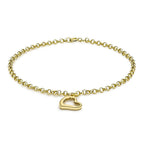 9K Yellow Gold  Bracelet (Size - 7),  Gold Wt. 0.96 Gms