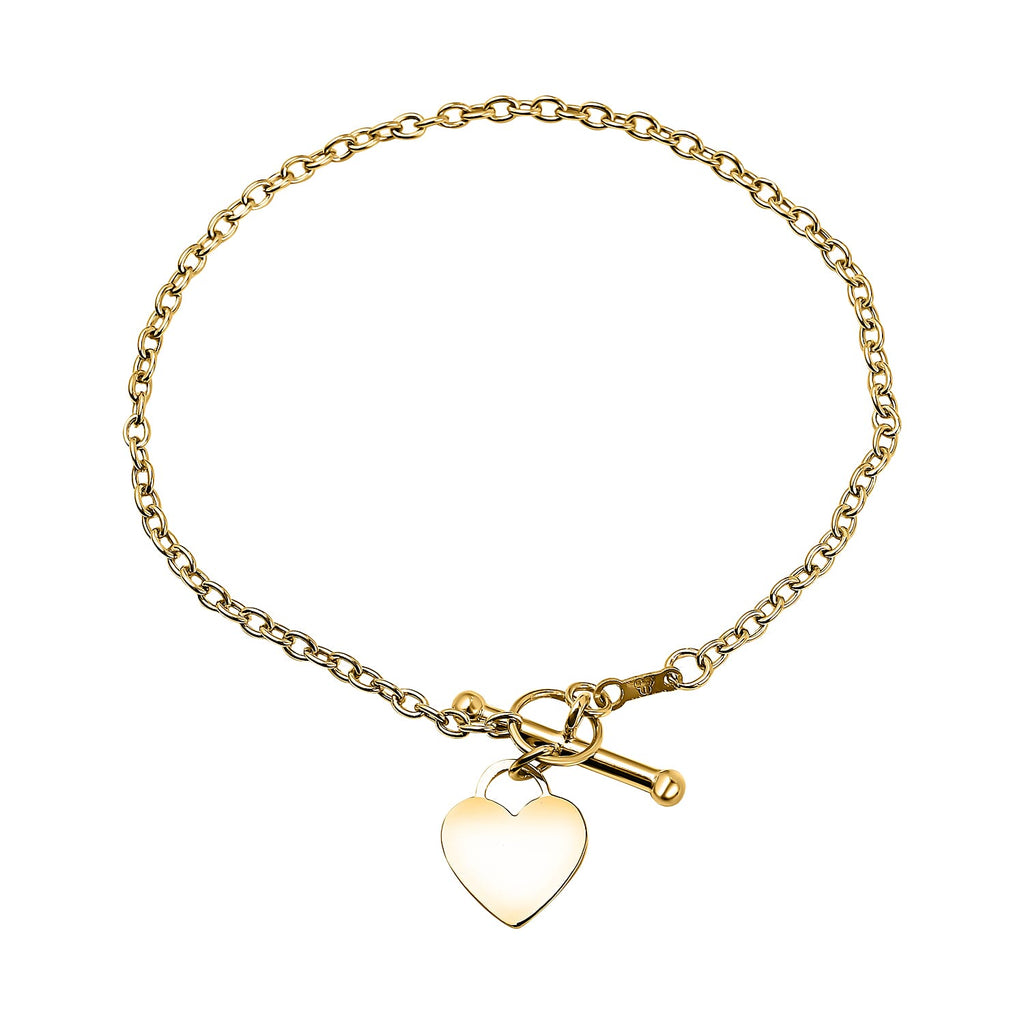 9K Yellow Gold  Bracelet (Size - 7),  Gold Wt. 1.7 Gms