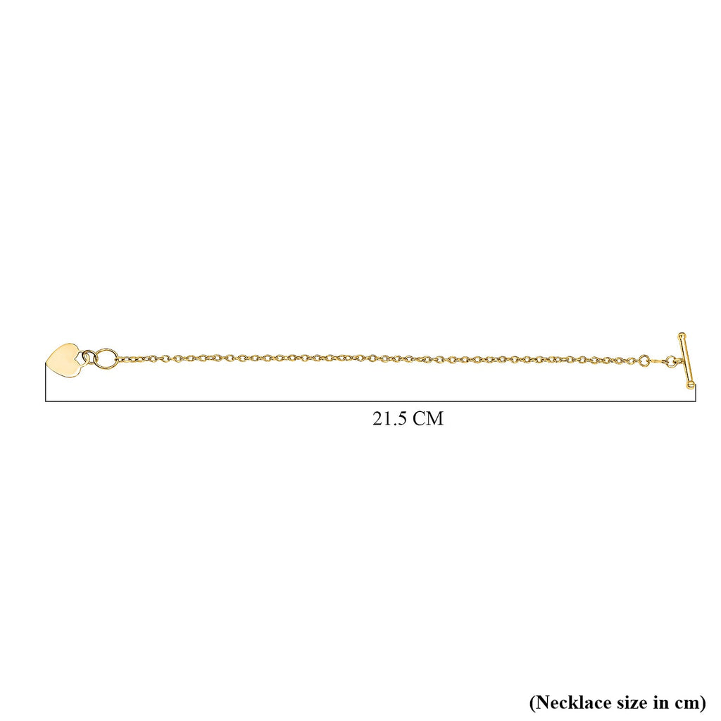 9K Yellow Gold  Bracelet (Size - 7),  Gold Wt. 1.7 Gms