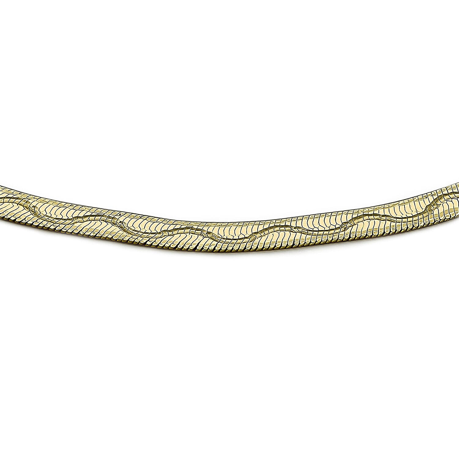 9K Yellow Gold 3.5mm Diamond Cut Wave Herringbone Bracelet 7 Inch 7328346 1