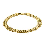 Hatton Garden Closeout - 9K Yellow Gold Infinity Link Bracelet (Size - 7.25). 4.50 Grams