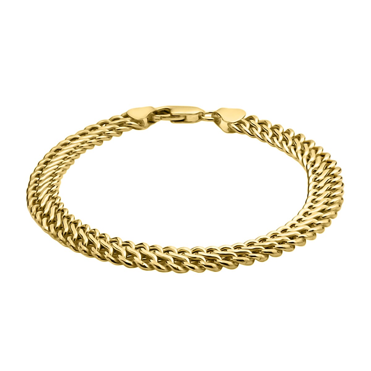 Hatton Garden Closeout - 9K Yellow Gold Infinity Link Bracelet (Size - 7.25). 4.50 Grams 7747561 0