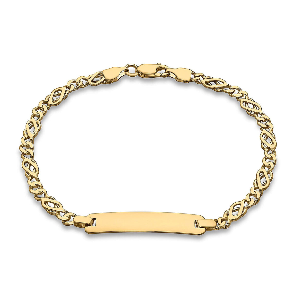 9K Yellow Gold Celtic 18.5mm x 6mm ID Bracelet 7 Inch 7457176 0