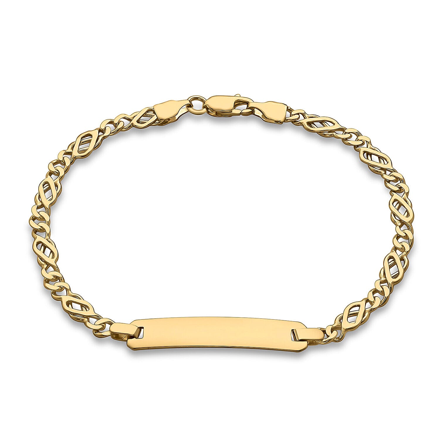 9K Yellow Gold Celtic 18.5mm x 6mm ID Bracelet 7 Inch 7457176 0