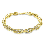 9K Yellow Gold Twisted Hexagonal Link Bracelet (Size - 8.5), Gold Wt. 11.40 Gms.