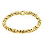 9K Yellow Gold Wheat Link Bracelet (Size - 8), Gold Wt. 14.3 Gms