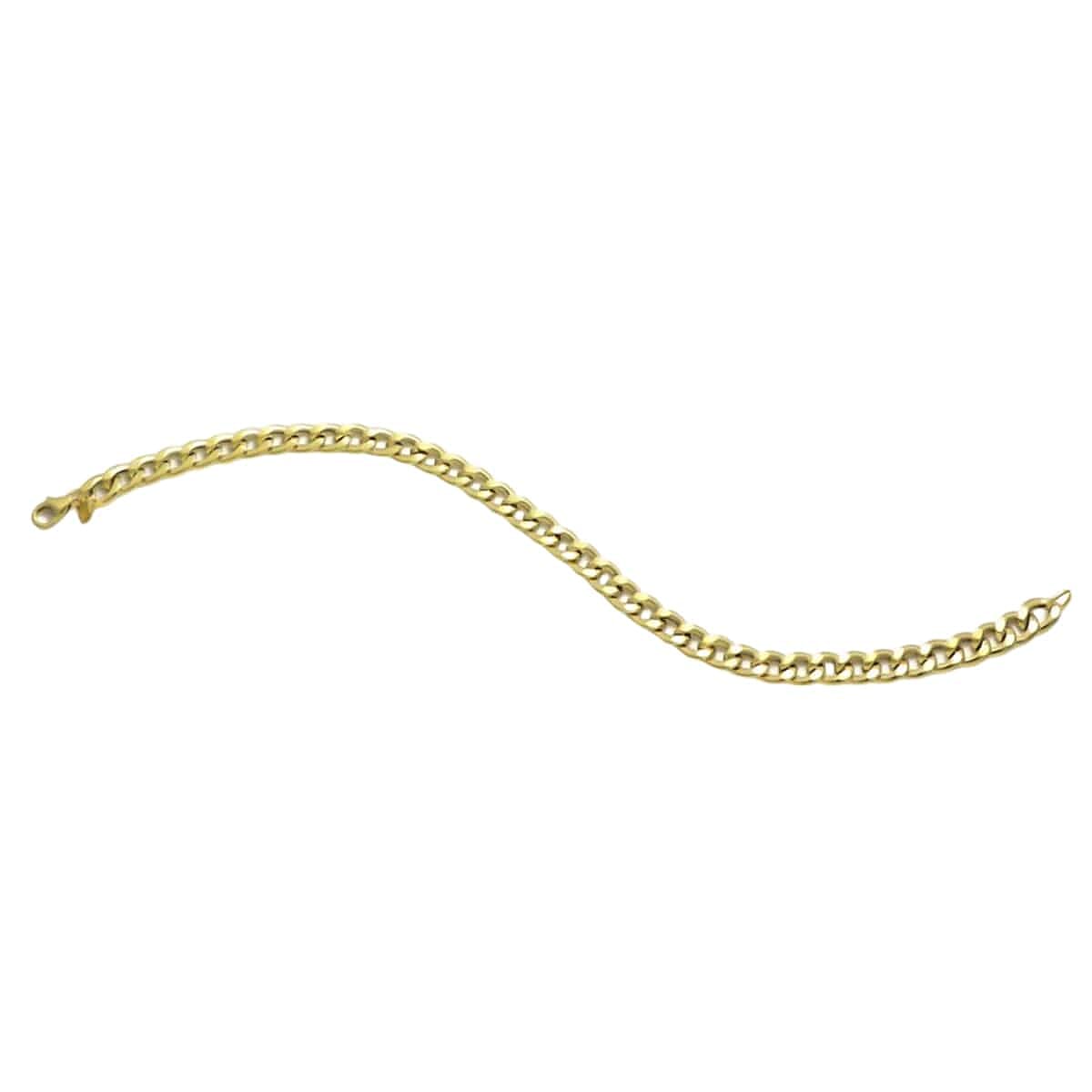 9K Yellow Gold Cuban Bracelet (Size - 8) 7722966 0