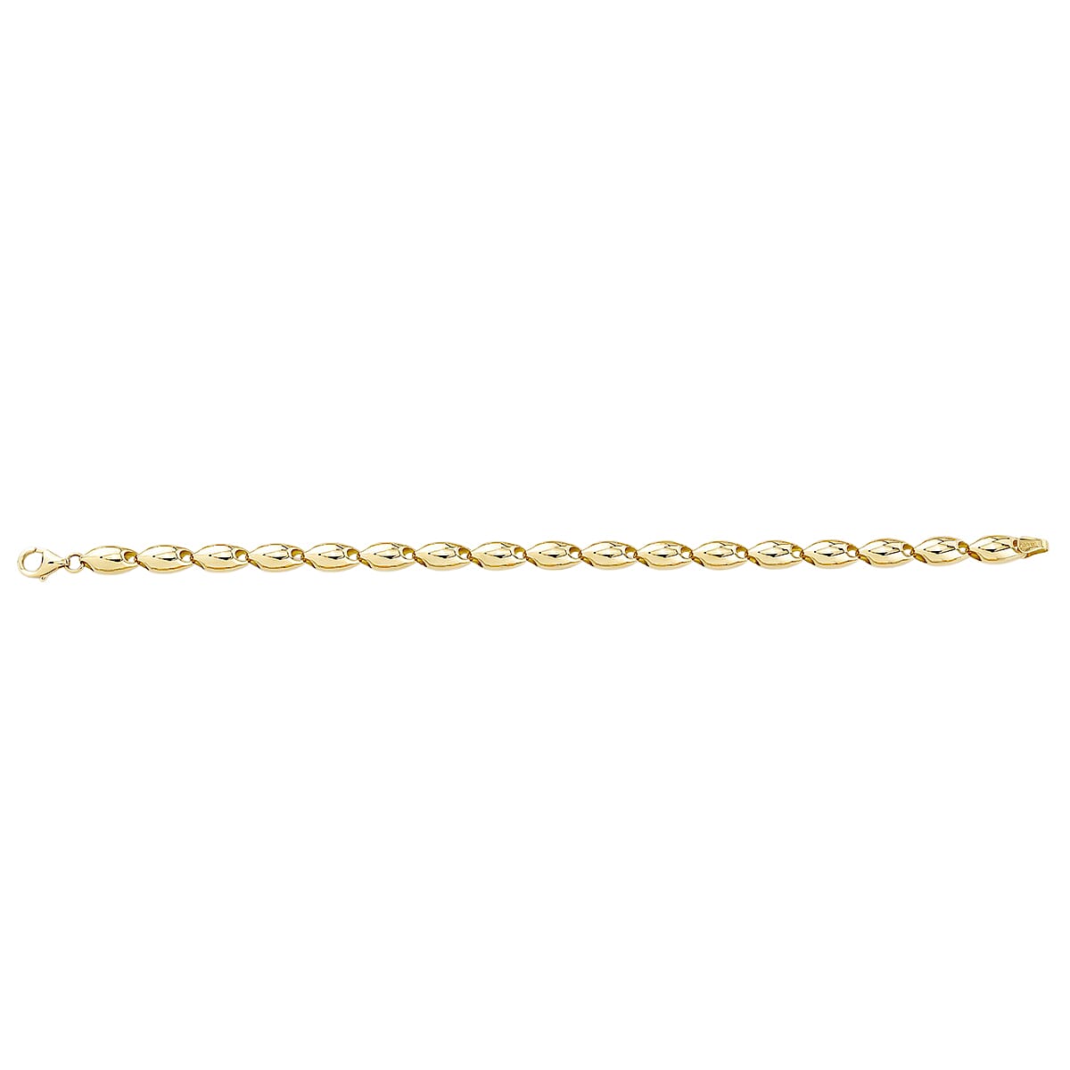 9K Yellow Gold 8.8MM Bracelet with Lobster Clasp 7.5 Inch 8416104 0