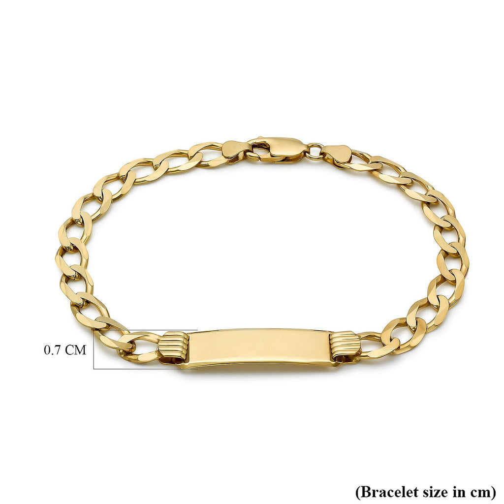 9K Yellow Gold  Bracelet (Size - 8),  Gold Wt. 9.7 Gms