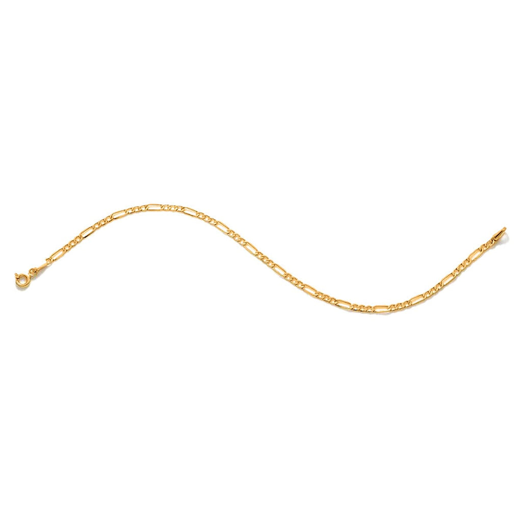 Maestro Collection-9K Yellow Gold Figaro Bracelet (Size - 8)